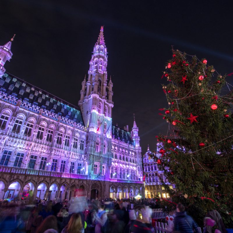 Christmas On Grand Place Square, Brussels